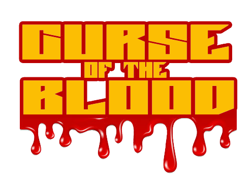 A logo for the game curse of the blood.